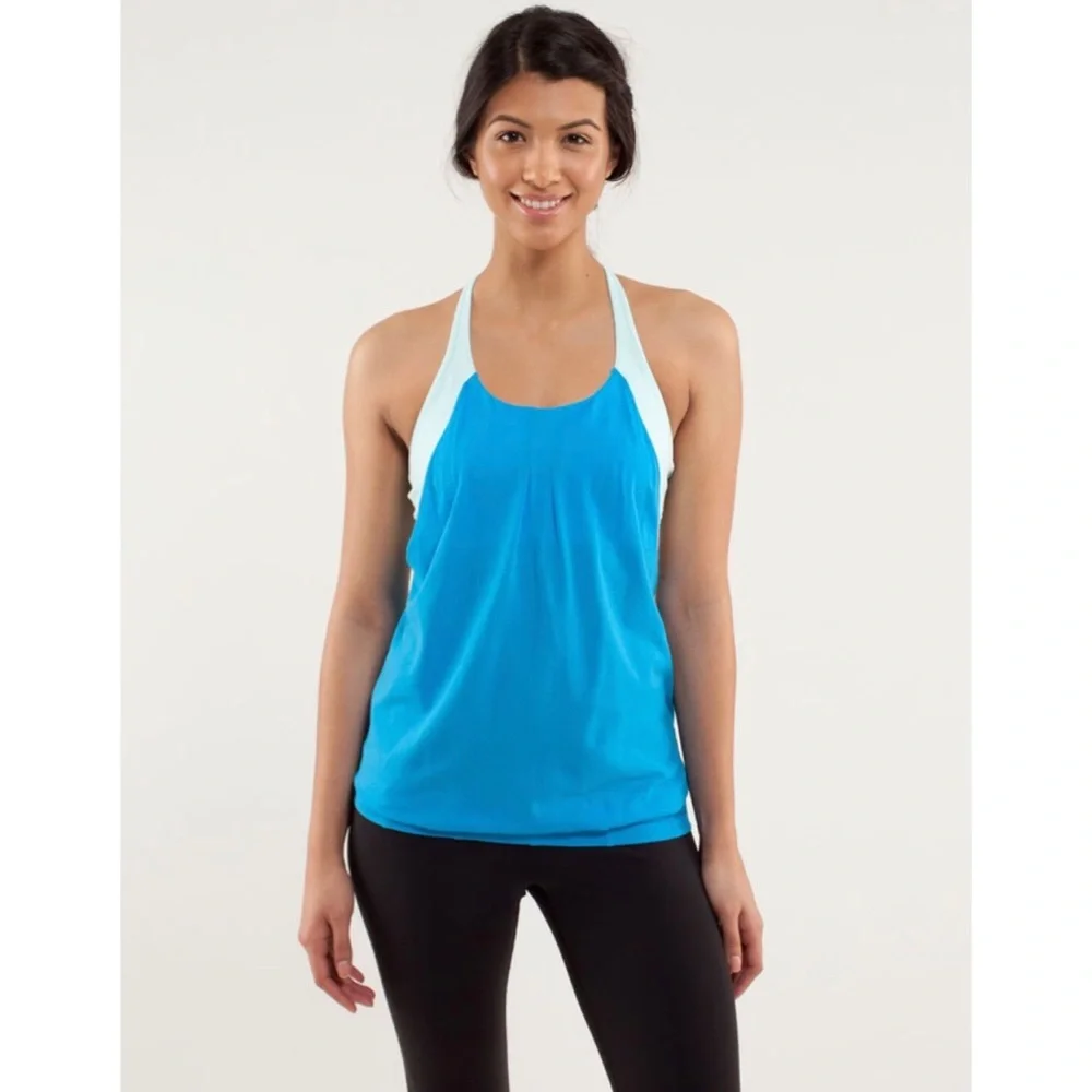 Lululemon Practice Freely Tank Beach blanket blue/aquamarine 2